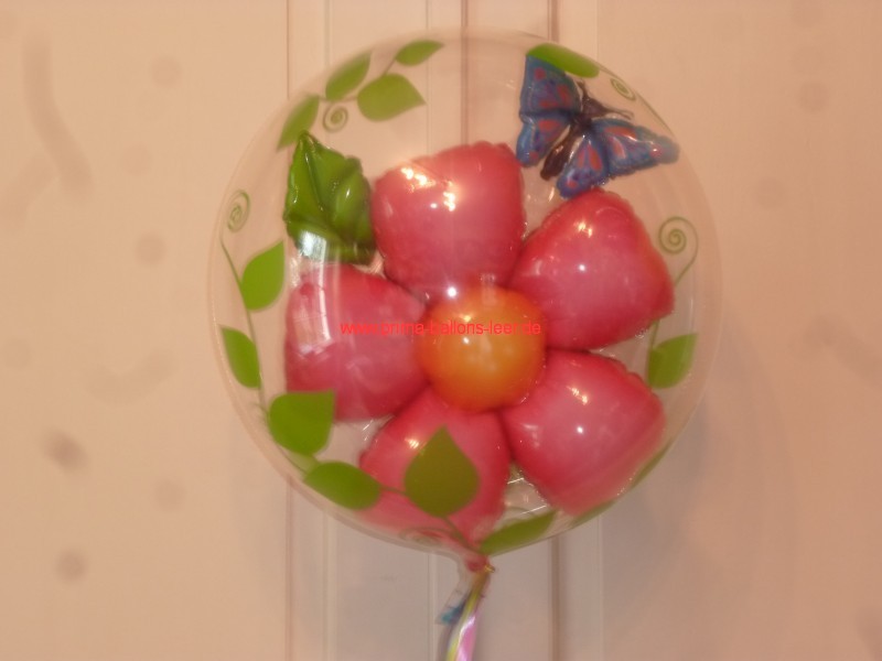 Bubbleballon mit Blume  3D