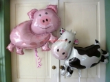 Folienballons Schwein und Kuh