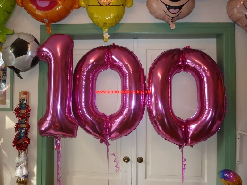 Folien-Ballon-Zahlen 100