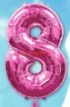 Folien-Ballon-Zahl-8-pink