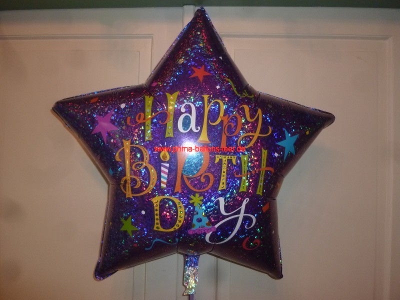 Folienballon Geburtstag 90 cm Stern