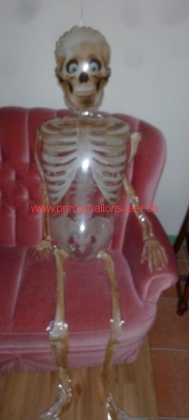 Folienlballon Halloween Airwalker Skelett