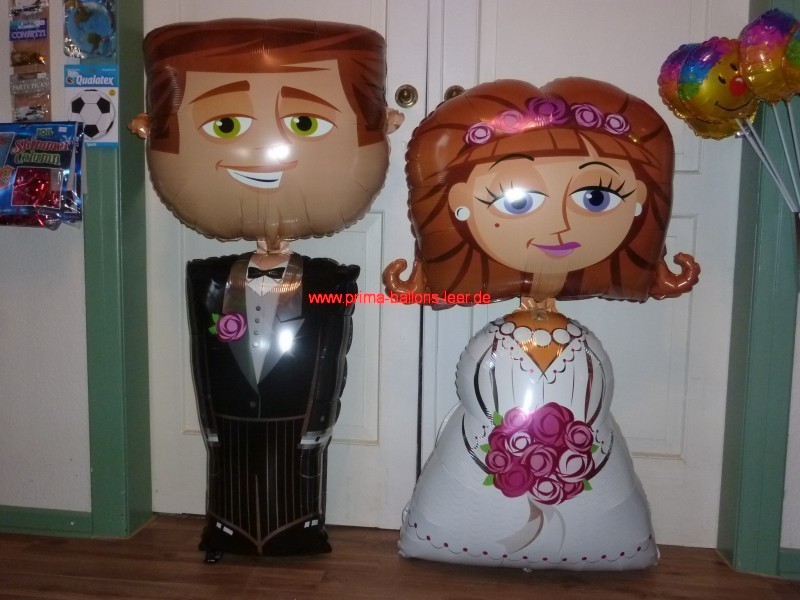 Folien-Ballon-Brautpaar