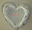 Hochzeits Folienballon Herz offen
