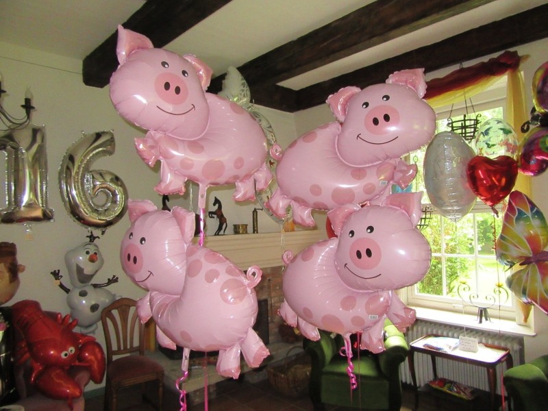 Folienballons Schweine